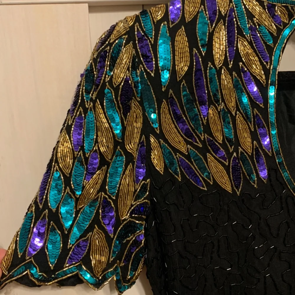 Vintage beaded 1980’s dress - Picture 6 of 7